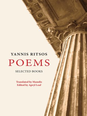cover image of Yannis Ritsos. Poems. Selected Books